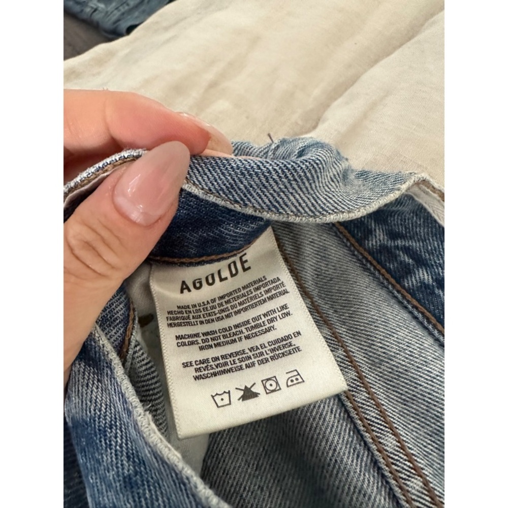 AGOLDE Riley High Rise Straight Crop Jeans - Picture 10 of 12